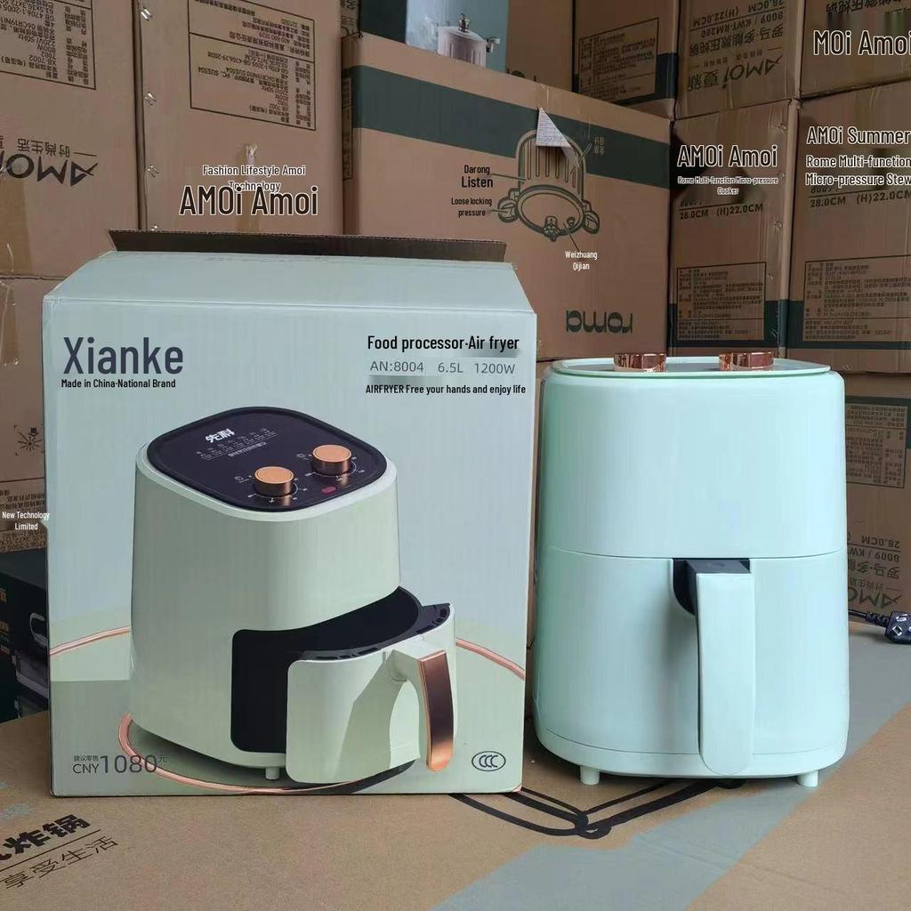 Xianke Smart Air Fryer: Large Capacity, Smokeless, Fully Automatic with Mechanical Timer