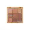 Nine-Color Shimmer & Matte Eyeshadow Palette with Iridescent and Pearlescent Highlights