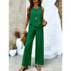 European and American 1D digital printing bohemian women's sleeveless suit is suitable for daily wear and vacation spot