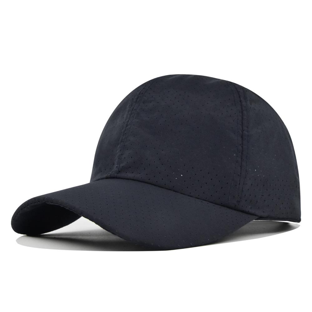 

Dry Quickly Sun Cap Woman Outdoors Casual Sport Hat Men Big Size Baseball Cap 55-60cm Adjustable Sun Visor Cap Peaked Cap тёмно-синий
