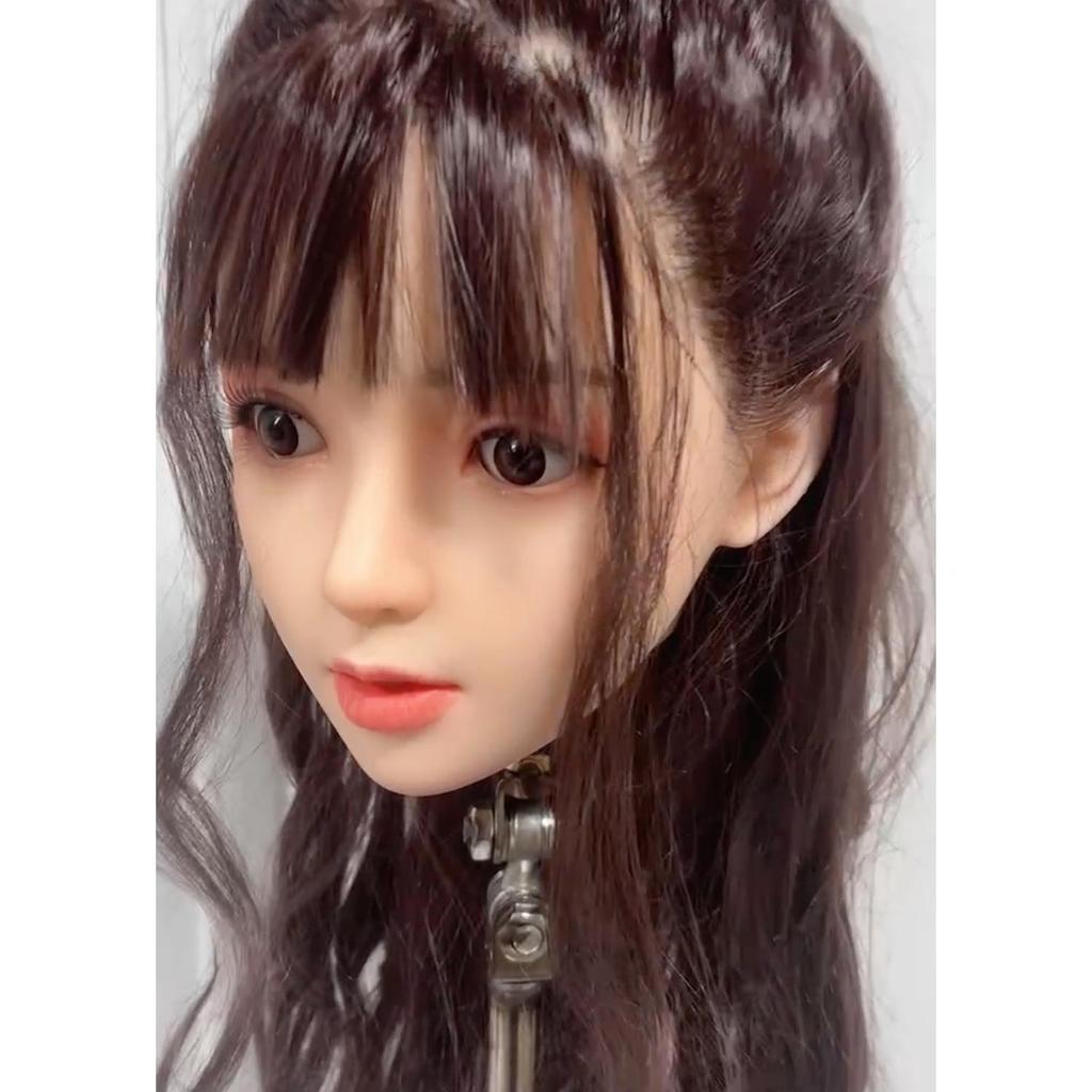 100% Silicone Head Standard Wig Suitable for 130-180CM Sex Doll Body 2 Connection Methods GJ-029