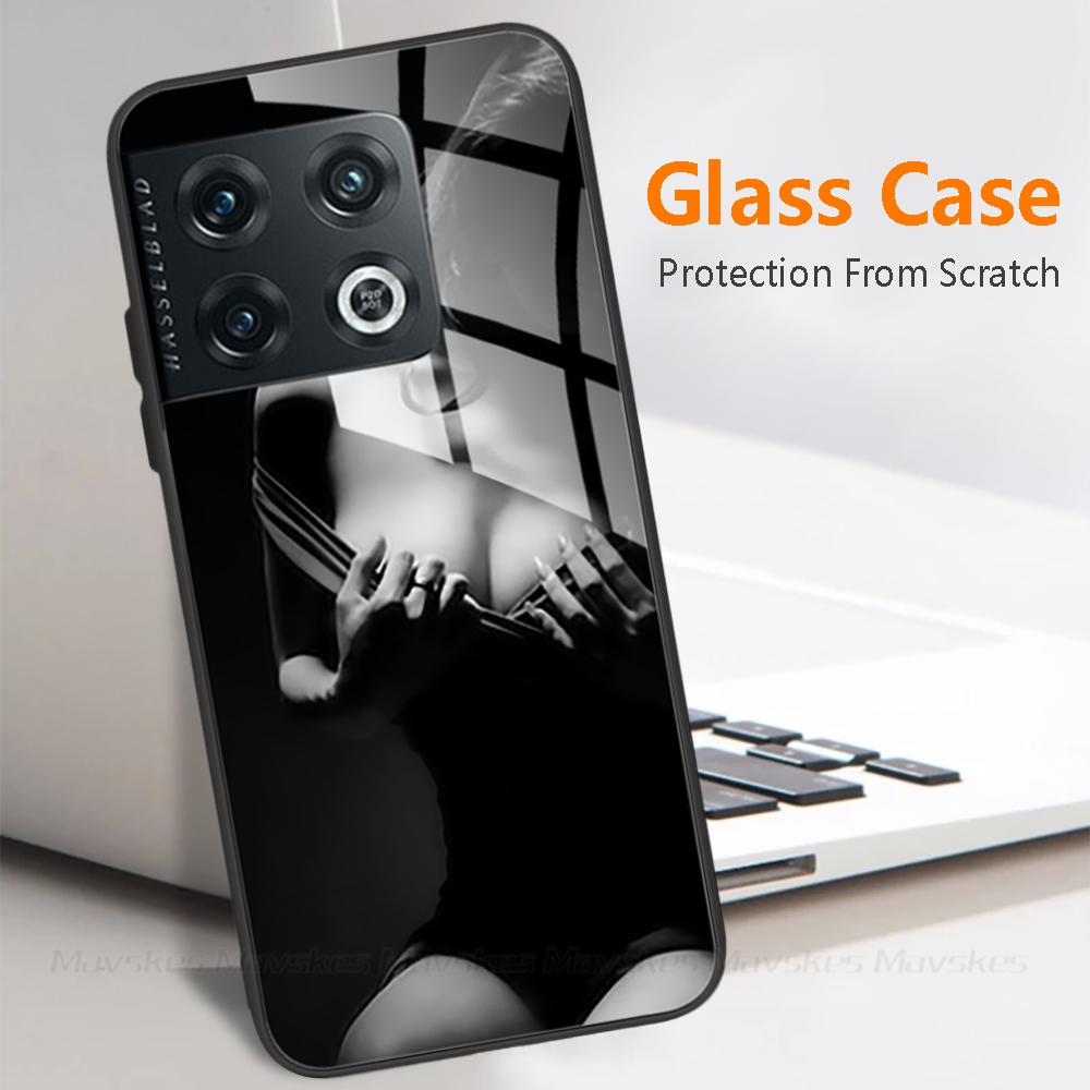 Phone Case For OnePlus 10 Pro Cases Tempered Glass Case Cute Fundas Coque For OnePlus 10T 10 Pro Back Cover Case One Plus 10 T