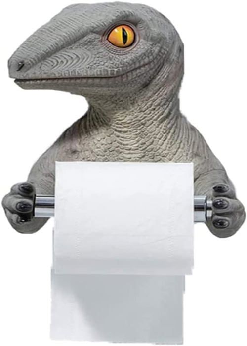 Porte-Rouleau De Papier Dinosaure - sans Perçage, Porte-Rouleau De Toilette Rangement De Salle De Bain Support De Rouleau