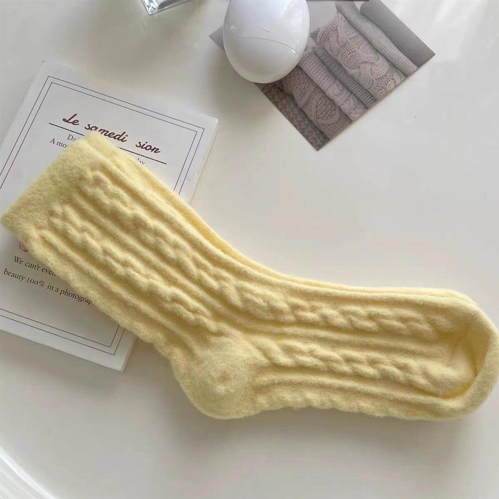 Ponožky Women Warm Flully Socks Women Home Pohodlné měkké spací ponožky podzim zima