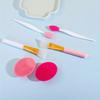 Lip Exfoliating Facial Cleansing Brush Face Scrub Nose Clean Brush Blackhead Remover Double-Sided Beauty Skin Care Tool