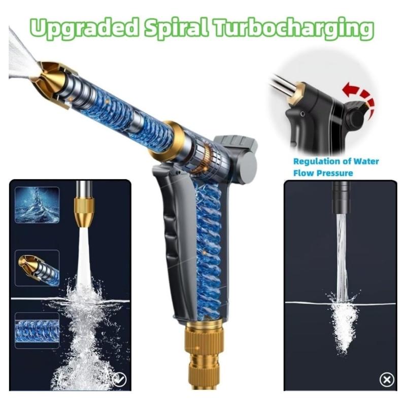 High Pressure Washer for Car Washing Garden Watering Hose Nozzle Sprinkler Foam Water Faucet Joint Quick Connector