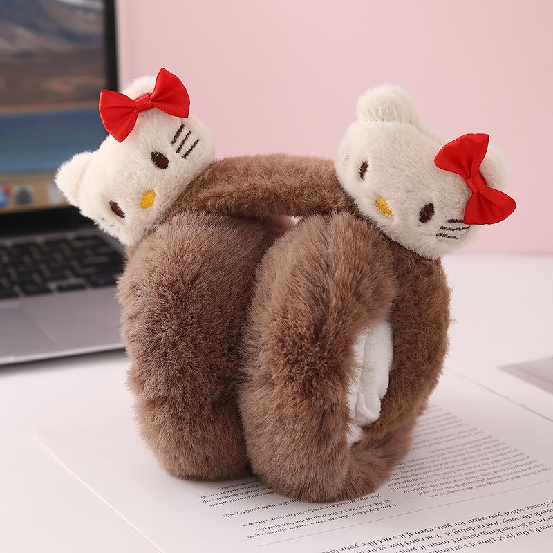 Winter Cartoon Cat Earmuffs: Cute, Warm Protection for Students and Outdoor Enthusiasts