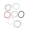 7Pcs Women Bracelets Beaded Colorful Jewelry Elastic Contrast Color Beads Anklets Bracelets for Beach