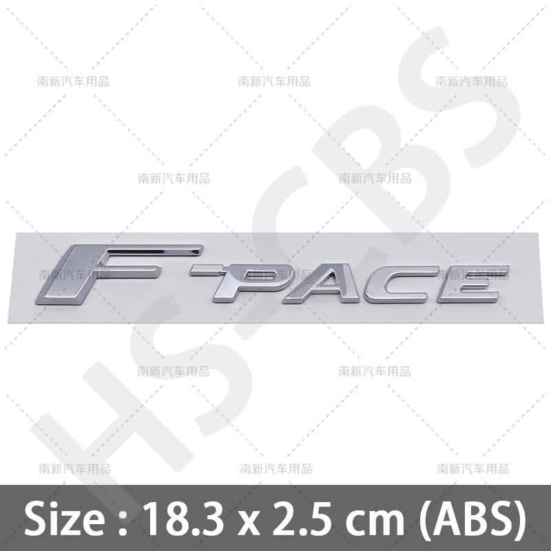 1 Pezzo 3D ABS E-pace F-Pace Lettere Logo Auto F-type F E Type Pace Bagagliaio Posteriore Emblema Badge Adesivi Portellone Accessori Styling Auto