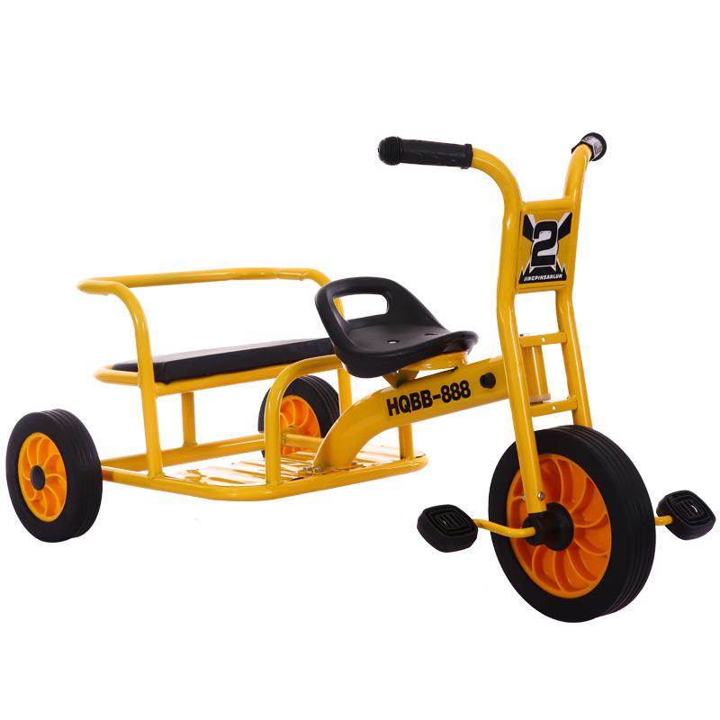 Kindergarten-Dreirad für Kinder 2-8 Jahre - Outdoor-Pedal-Fahrrad für Kleinkinder mit Eltern-Kind-Funktion