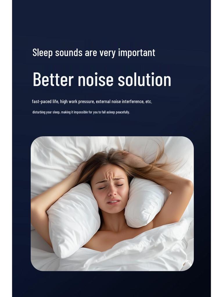 Naiye Ultra-Thin Wireless Sleep Earbuds: Waterproof, Noise-Canceling, Bluetooth Sport Earphones