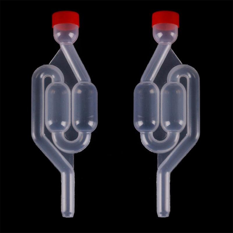 Home Brew Wine Fermentation Airlock Exhaust One-way Check Valve Water Sealed Valves Air Lock for Brewing