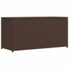 vidaXL Brown Garden Storage Box 120x50x60 Cm Wicker Resin