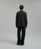 NONBLANK Bumpy Surface Check Ls Shirt_Dark Green