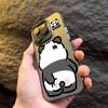 Cute panda graphic phone case for iphone 16 15 14 13 12 11 x XR Xs SE2 SE 8 7 plus pro Max mini PC back cover