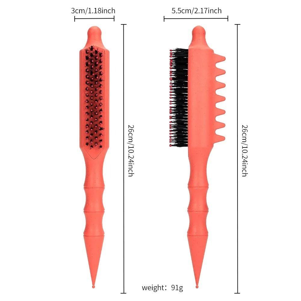 Wheat Straw Material Volumizing Curls Hair Comb Curling Roller Comb  For Fluffy Hair Roots