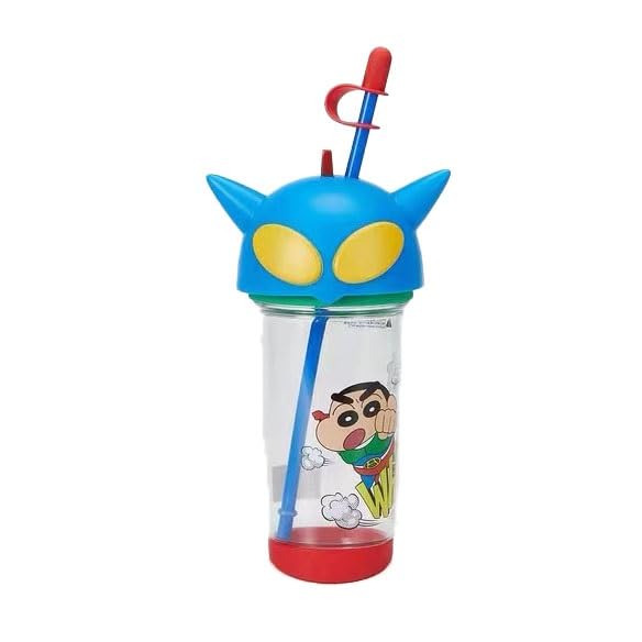 

Crayon Shin-chan Straw Cup Water Bottle with Straw, Easy to Drink from, Cute and Versatile for Kids (Color: Crayon Shin-chan D, Size: 500ml),