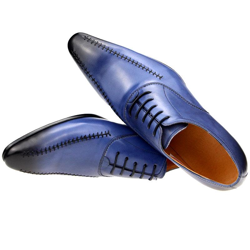 Fashion Men Shoes Comfortable Fashion With Classic Brand 2025 Lace-up Italian Style Leather For Wedding Business Office Shoes Men New In