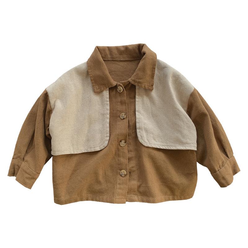 Korean Style Kids Long Sleeve Shirt Casual Top For Boys And Girls Toddler