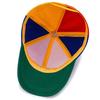 Summer Women Baseball Hat Colorful Rainbow Colorblock Propeller Decor Long Brim Camping Hiking Fishing Climbing Cap