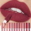 Lápiz labial líquido mate aterciopelado de 12 colores, resistente al agua y duradero, brillo labial, fórmula hidratante no pegajosa, regalo ideal para mujeres