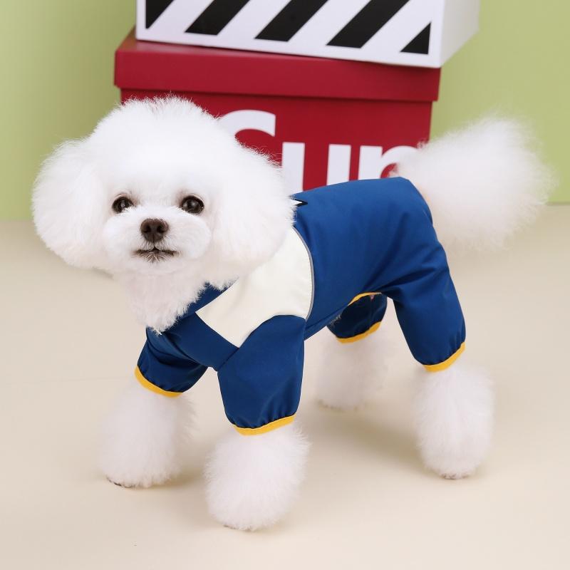 Hooded Dog Raincoats Jackets Pet Raincoat Dogs Clothes Overalls Jumpsuit Outdoor Waterproof Rain Coat For Dogs Puppy Clothing