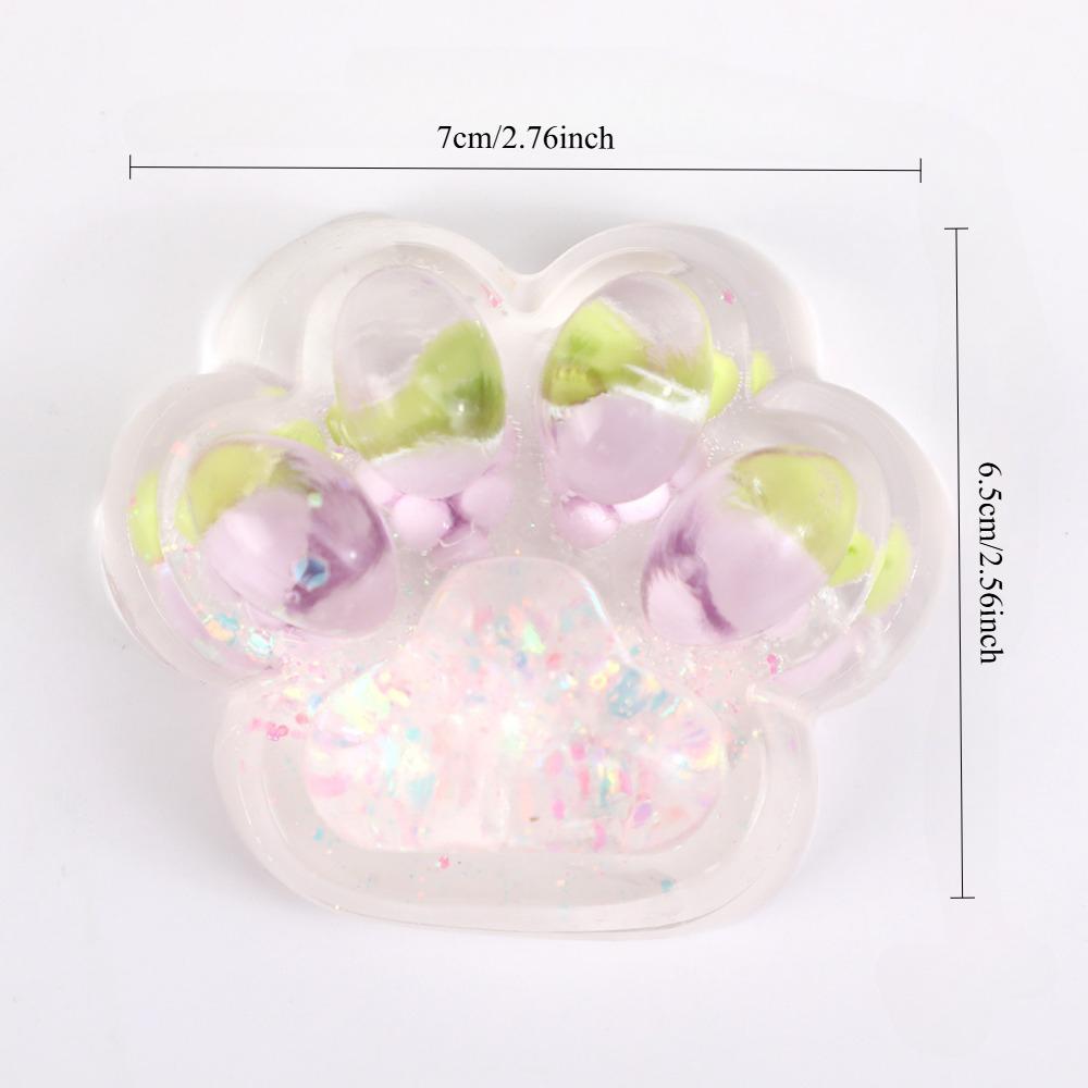 Squishy Simulation Cat Paw Stress Relief Toy, Slow Rising Squeeze Sensory Fidget Toy for Kids Adults Relaxation Gift