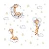 Wall Stickers Cartoon Interior Decoration Giraffe Good Night Clouds Moon