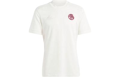 adidas FC Bayern Soccer Jerseys Men's Jade White Moderate Straight Fit HR3726