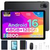 AP10PRO 10,1 Polegadas, Tablets Android 16, 120Hz, 48GB+128GB/2TB, Octa-Core, 8800mAh, Widevine L1, Fone de Ouvido 3,5mm, Tablet com Teclado, Caneta