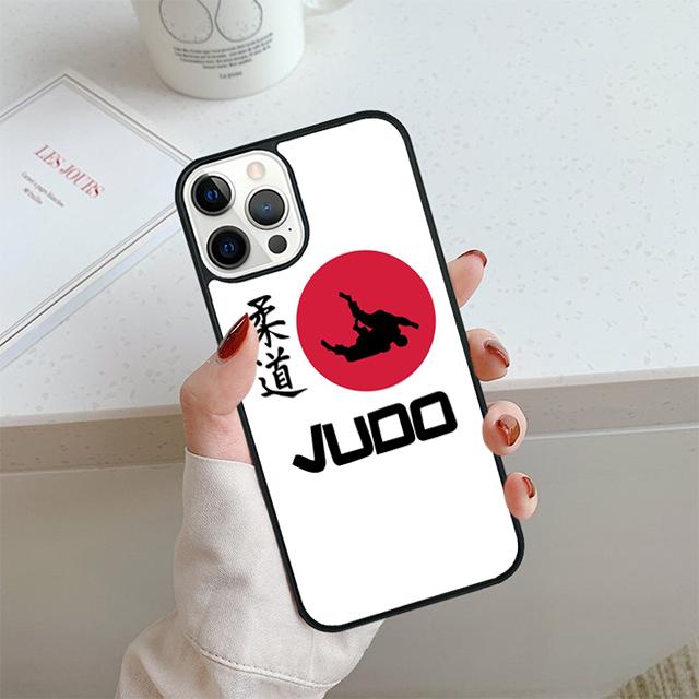 Custodia per Telefono Judo Marziale Giapponese Per iPhone 17 Air 14 15 16 13 12 Cover Per Apple 14 15 16 Pro Max Plus Coque