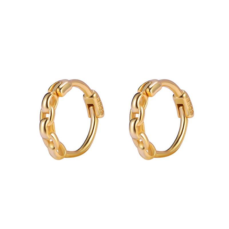 Men's Trendy Stud Earrings: Minimalist European & American Hip-Hop Hoops