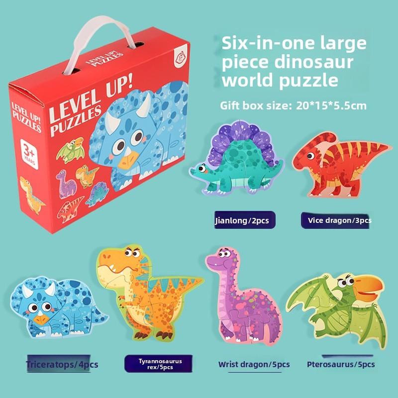 Dinosaur Farm Transportation Animal Theme Puzzle Toy Children