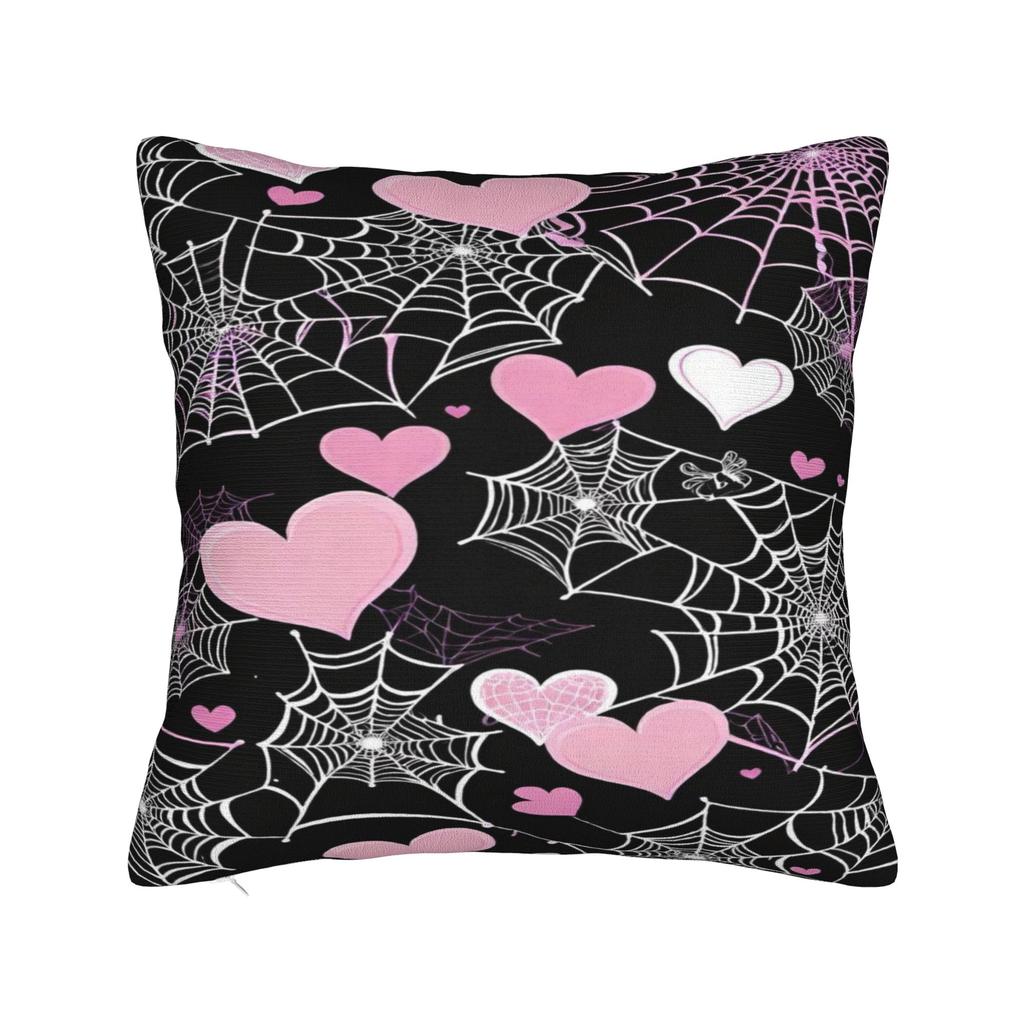 Pastel Goth Halloween Pillowcases Retro Trendy Pillow Case For Living Room Chair Square Pillow Cover