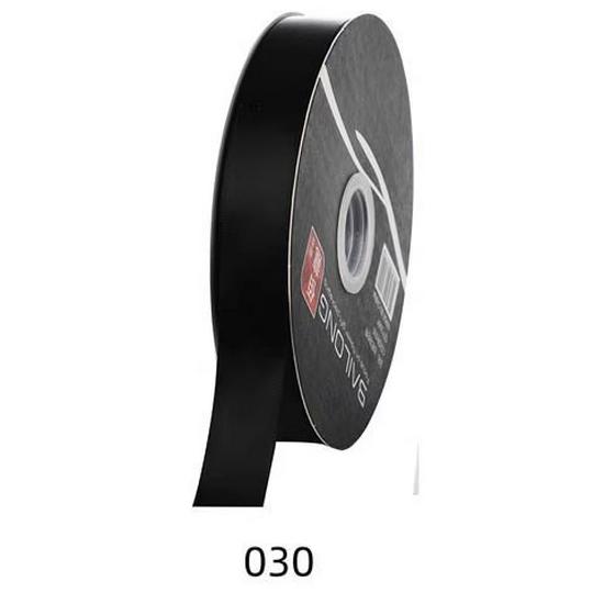 2.5cm High-Grade Solid Color Red Silk Ribbon for Gift, Bouquet, and Cake Box Packaging