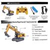 Alloy Remote Control 2.4G Excavator Bulldozer & Dump Truck Set for Kids