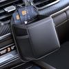 Car Air Vent Organizer PU Leather Sunglasses Holder Card Case Organizer Pocket For Keys Coin Cell Phone & Glasses Car Interior