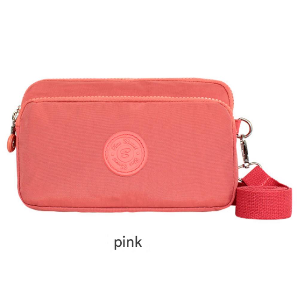 

Blue Mount C1901 Hiking Casual Water-Resistant Crossbody Bag рожевий