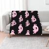 Blackbear Logo Pink Throw Blanket Picnic Moving Single Vintage Warm Winter Blankets For Baby Blankets
