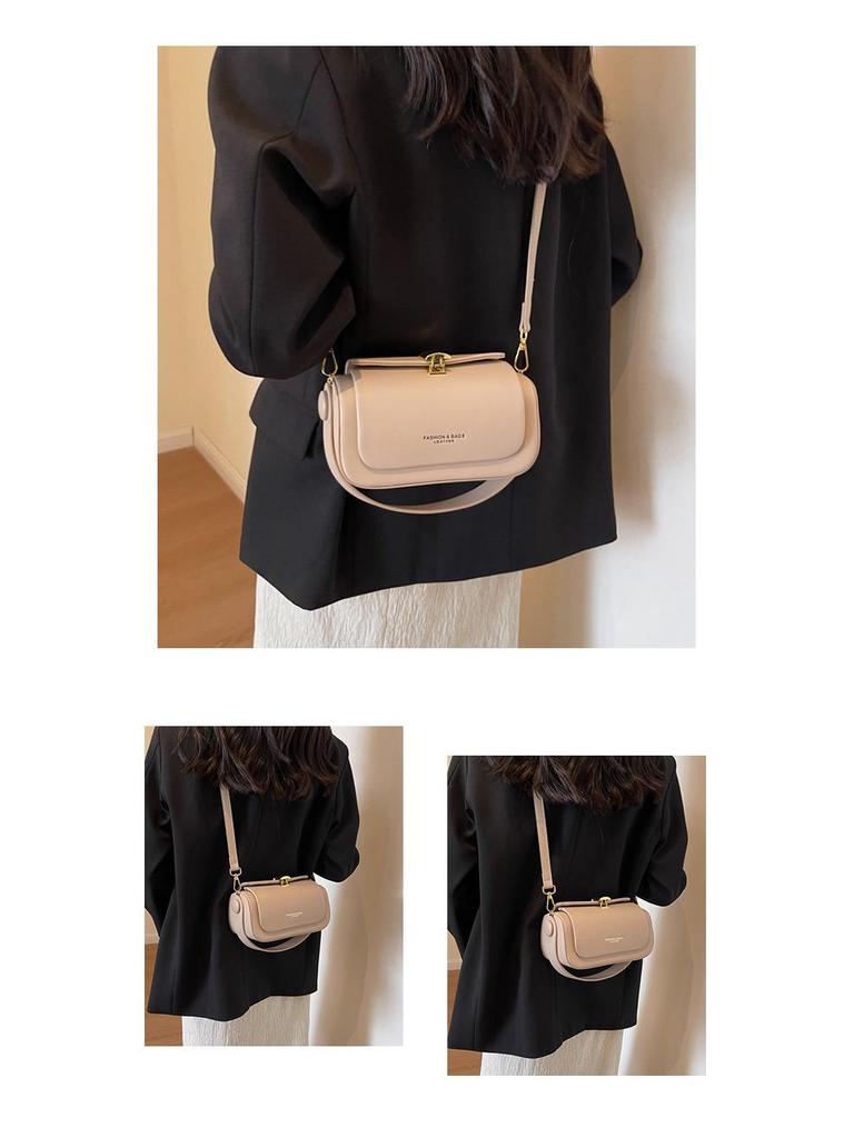 Korean Trendy High-End Women's Spring/Summer 2024 Textured Square Crossbody Bag