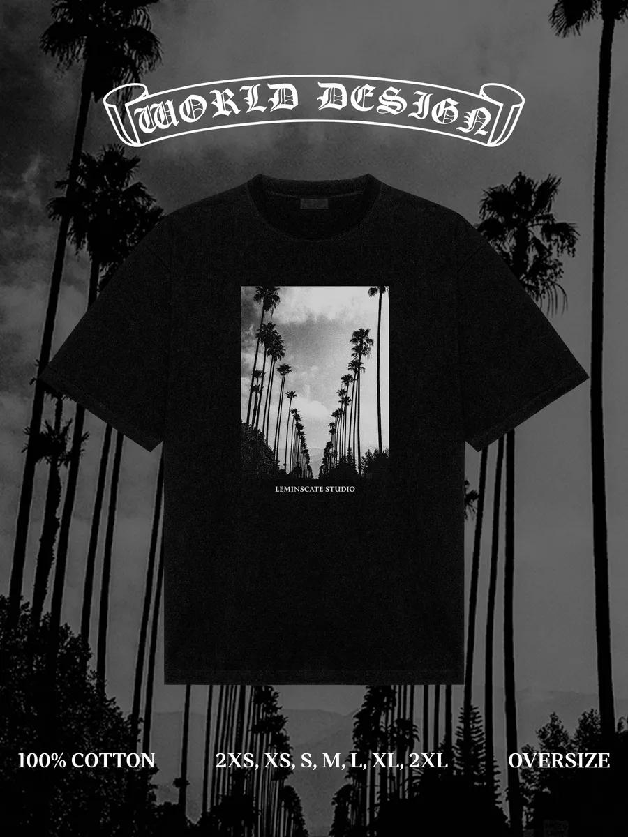 Oversized T-shirt with vintage print 4XL