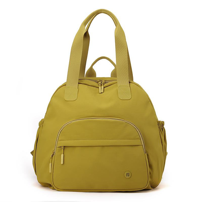 

Многофункциональная женская сумка-тоут большой вместимости, рюкзак с несколькими отделениями, сумка через плечо, дорожная сумка темно-желтого