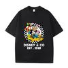 D06-93 MINISO 2026 Summer High-quality Printed Pure Cotton Shoulder Style Men's and Women's Round Neck Short Sleeved Couple T-shirt