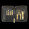 THREE SEVEN Luxury Black Gold 9-Piece Manicure Set