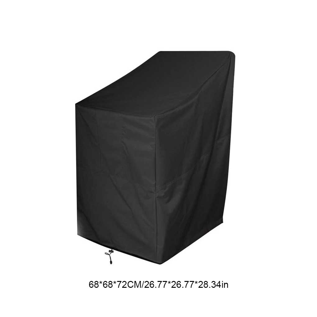 Chair Cover Portable Waterproof Washable Detachable Breathable PVC Coating Patio Backyard Balcony Covers Accessories