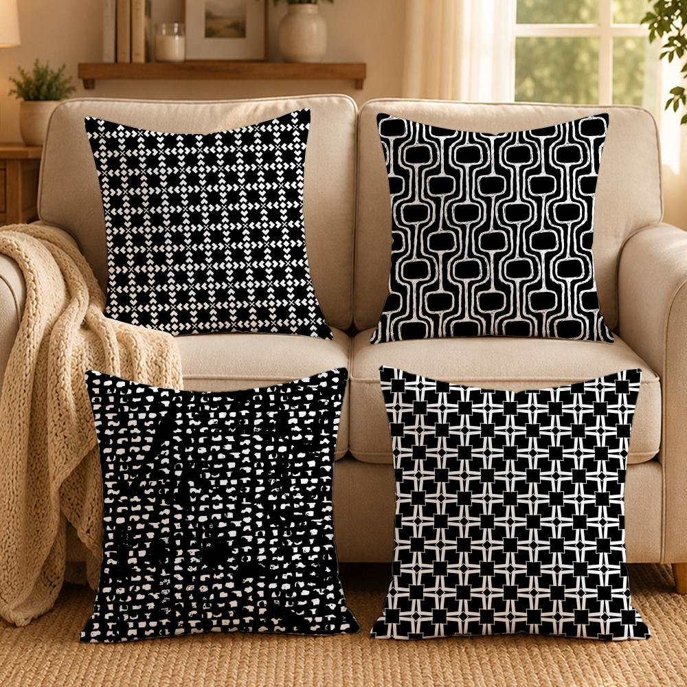 Style G-Geometric StyleS Cushion Cover Double-Sided Printed Pillow Cover Hypoallergenic Dust-Mite Proof