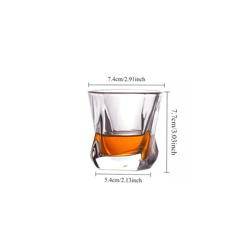 Creative Whiskey Glass Diamond Carved Wine Glass Camping Outdoor Transparent Cocktail Glass Wine Goblet Travel Outdoor Tableware 1pcs