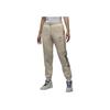 Jordan X PSG Brooklyn SS24 Paris Saint-Germain Alphabet Drawstring Casual Joggers With Fleece Lining Women Bottoms Khaki FN5179-126
