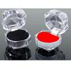 Mini Flip-Top Jewelry Storage Box - Portable Ring Organizer & Display