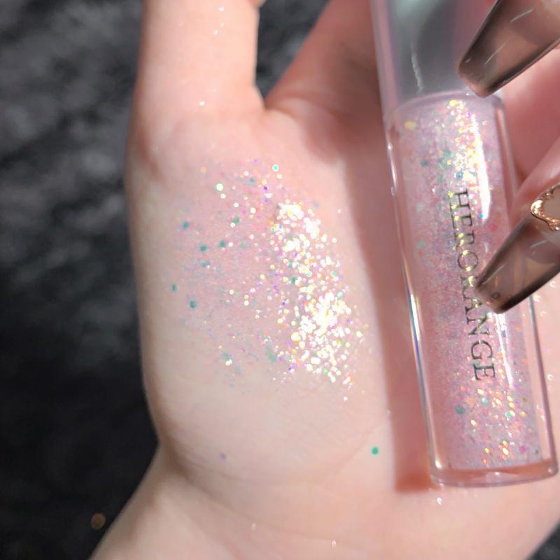 HER ORANGE Illusion Star Eyeshadow Liquid Pearlescent Super Glitter Sleeper Highlighter Diamond Glitter Eyeshadow Liquid